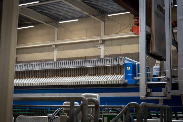 1. Droger slib dankzij membraamfilters