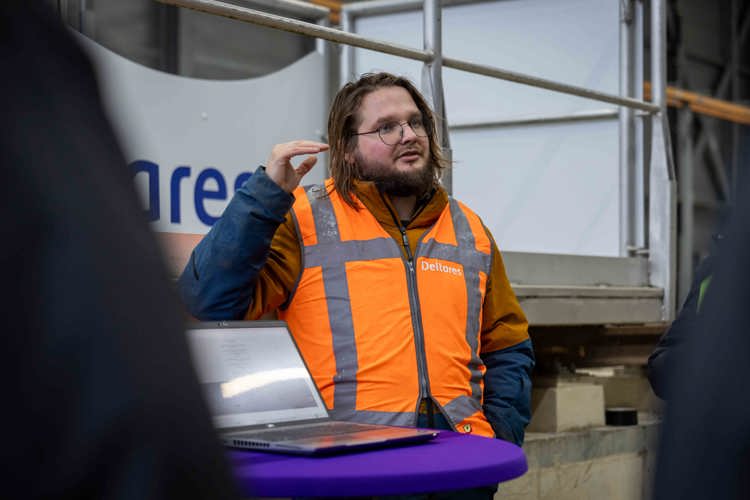 Testen in de Delta Flume van Deltares